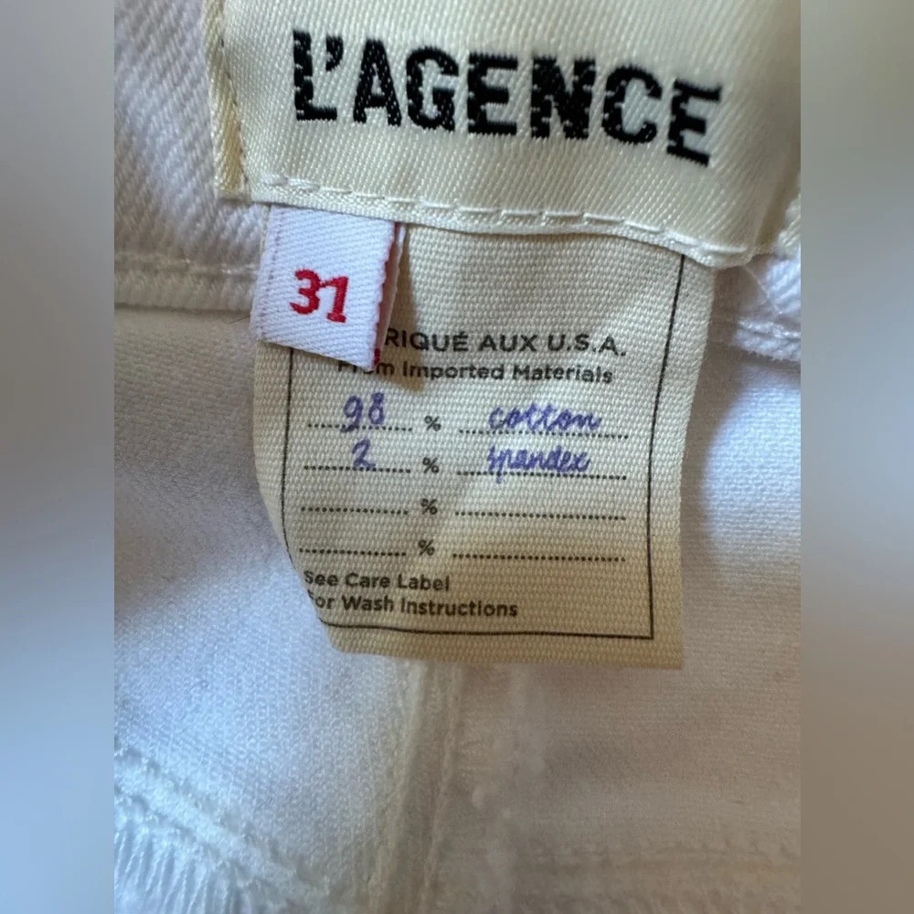 L'AGENCE White Flare & Wide Leg Jeans - Picture 7 of 7